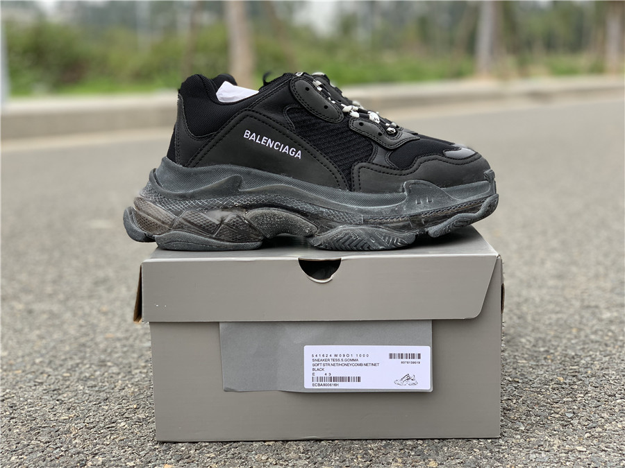 Balenciaga Triple S black and red All Sizes Available