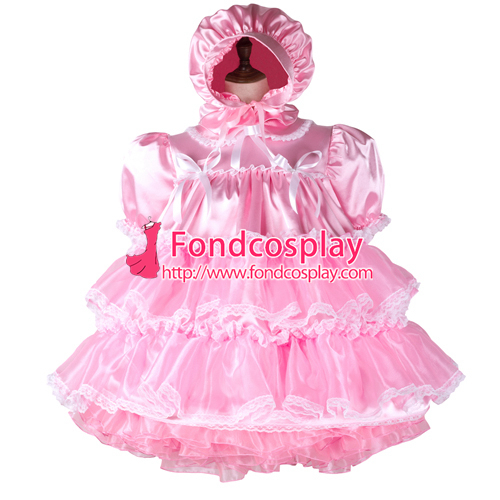 Adult Baby ~ Maids ~ Sissy ~ Unisexe Froncée Satin /& Dentelle All-in-One corps ~ Teddy