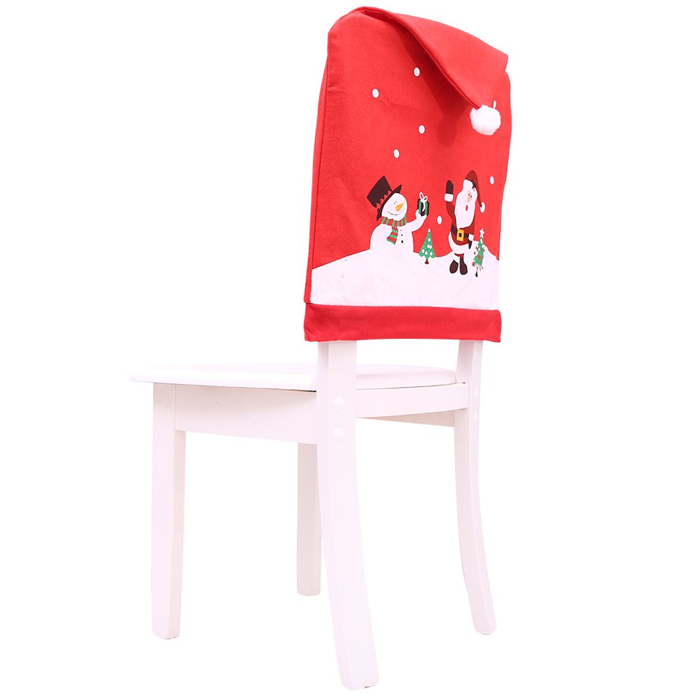 Us 4 29 New Year Party Decorations Santa Hat Chair Covers