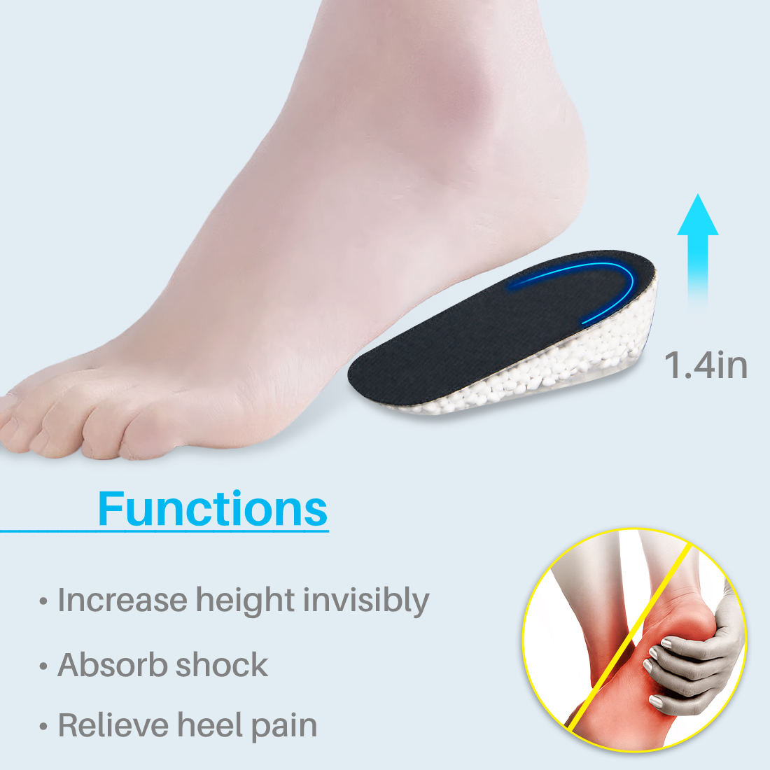 kalevel height increase insoles