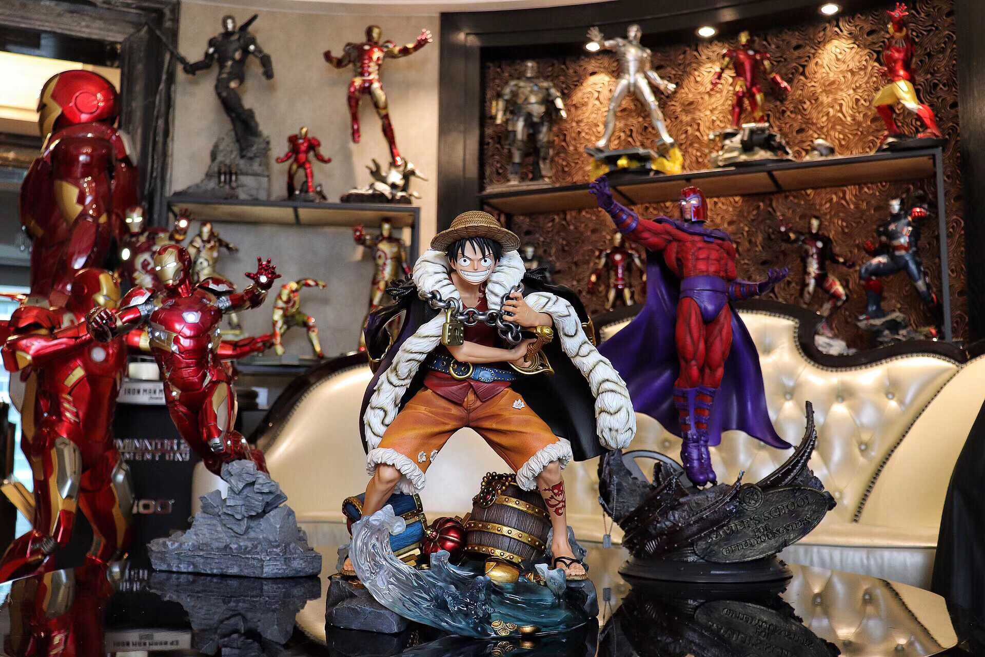 In Stock Unique Art One Piece Monkey D Luffy Log Collection 1 4 Scale Copyright Resin Statue