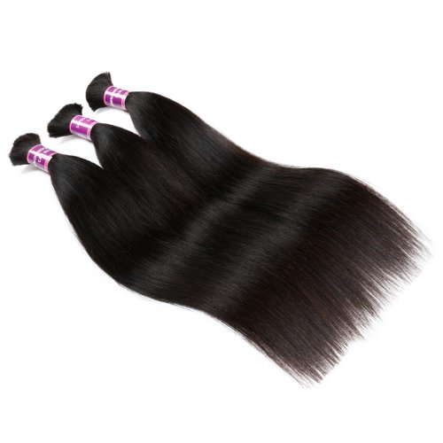 Gluna Human Braiding Hair Bulk 3 Bundles No Weft Brazilian