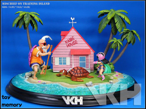 DBZ DragonBall Z Master Roshi childhood Chichi GUKO figure VKH statue