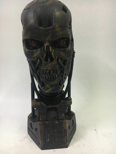 Terminator Arnold Schwarzenegger T2 T800 skull figure damage Resin statue