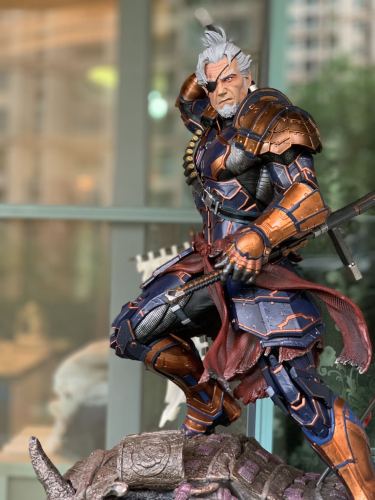 Private Custom 1/4 Batman Deathstroke Samurai Slade 2 Heads Resin Statue INSTOCK
