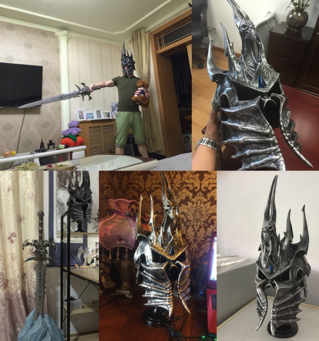 WOW World of Warcraft Helmet of Domination Lich King Death Knights Helmet In stock