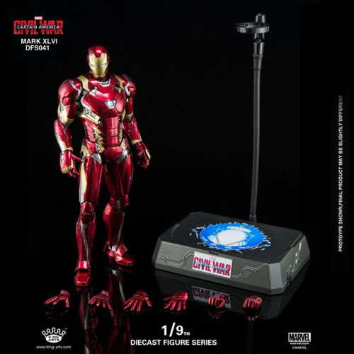 King Arts DFS041 Diecast Marvel Iron Man Mark46 MK46 1/9 Scale Figure-NEW