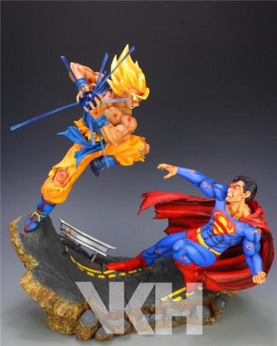 VKH DBZ Dragon Ball Z SSJ Goku VS Superman figure Resin statue In stock