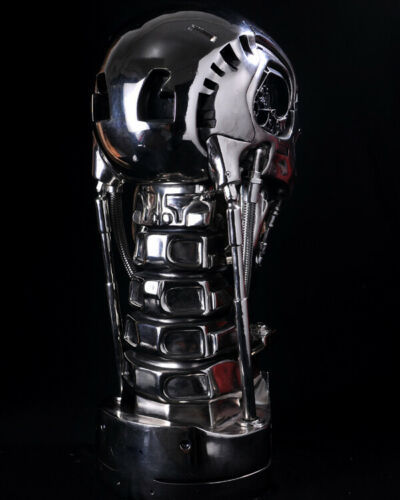 Terminator Arnold T2 T800 1/1 Bust Endoskeleton Skull Plating color Resin Statue