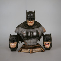 Dark Knight Returns Batman 1/3 Scale Bust Statue DC 3PCS Head sculptu