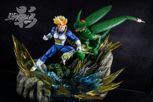 pre order Shadow-Studio DBZ Trunks vs Cell Figure Resin Statue Limited 300 PCS