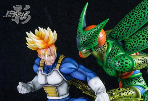 pre order Shadow-Studio DBZ Trunks vs Cell Figure Resin Statue Limited 300 PCS
