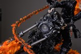 In stock Private Custom Ghost Rider 1/4 Scale Ploystone Statue Two Head Custom-made Led Light New