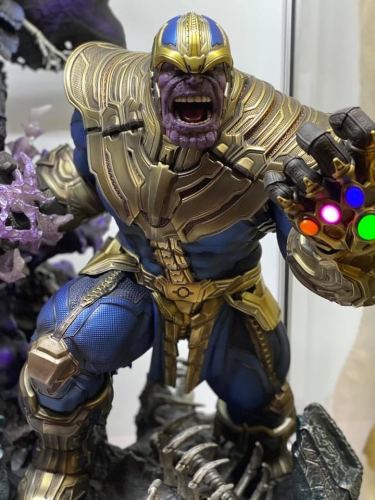 In stock Private Custom Thanos & Goddess of Death 1/4 Scale Polystone Statue