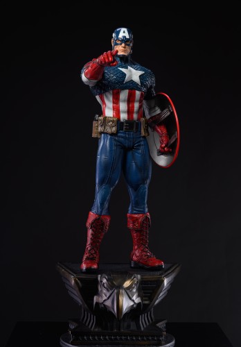 In stock  Private Custom The Avengers Captain America 1/3 Scale Ploystone Statue