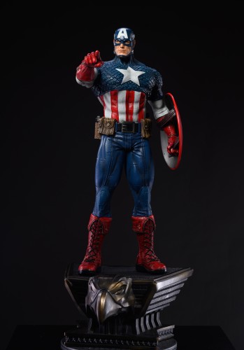 In stock  Private Custom The Avengers Captain America 1/3 Scale Ploystone Statue