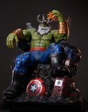 In stock  Private Custom Hulk on Throne 1/4 Scale Ploystone Statue