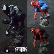 Pre-sale ends  Marvel Venom Black Spider-Man 1/4 scale Polystone statue Spider-Man figure