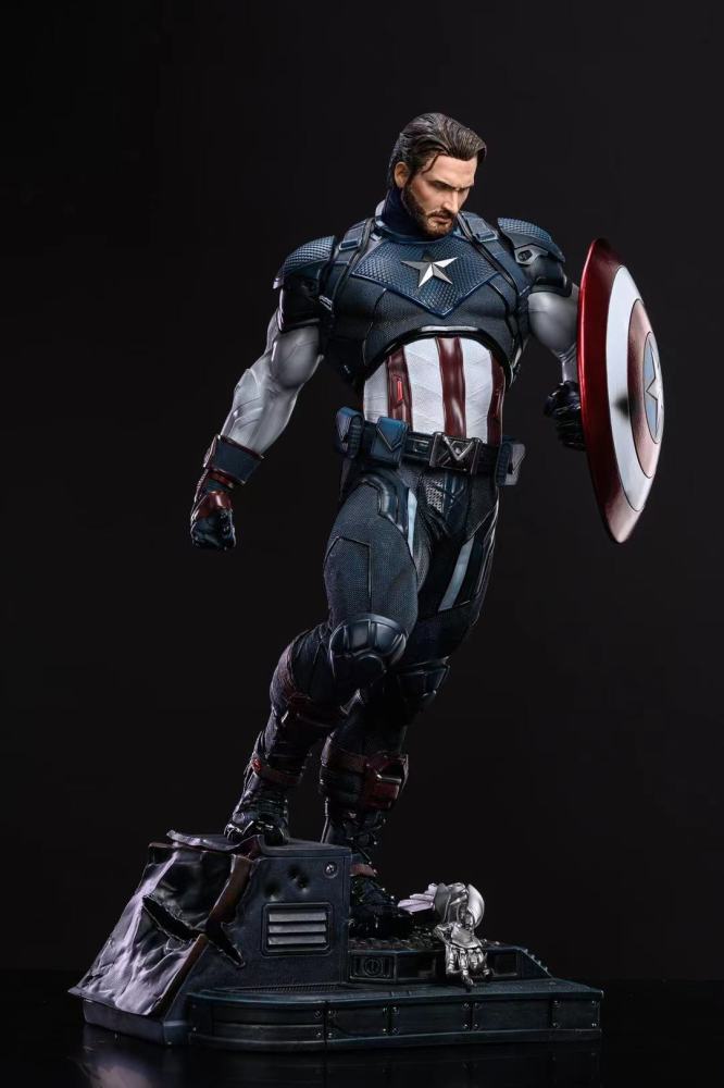 In stock Polystone Captain America 1/4 statue Avengers: Endgame Head carving painting