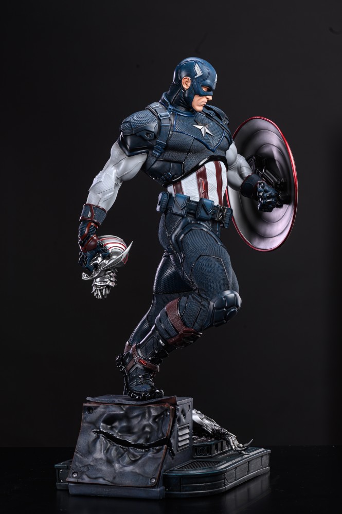 In stock Polystone Captain America 1/4 statue Avengers: Endgame Head carving painting