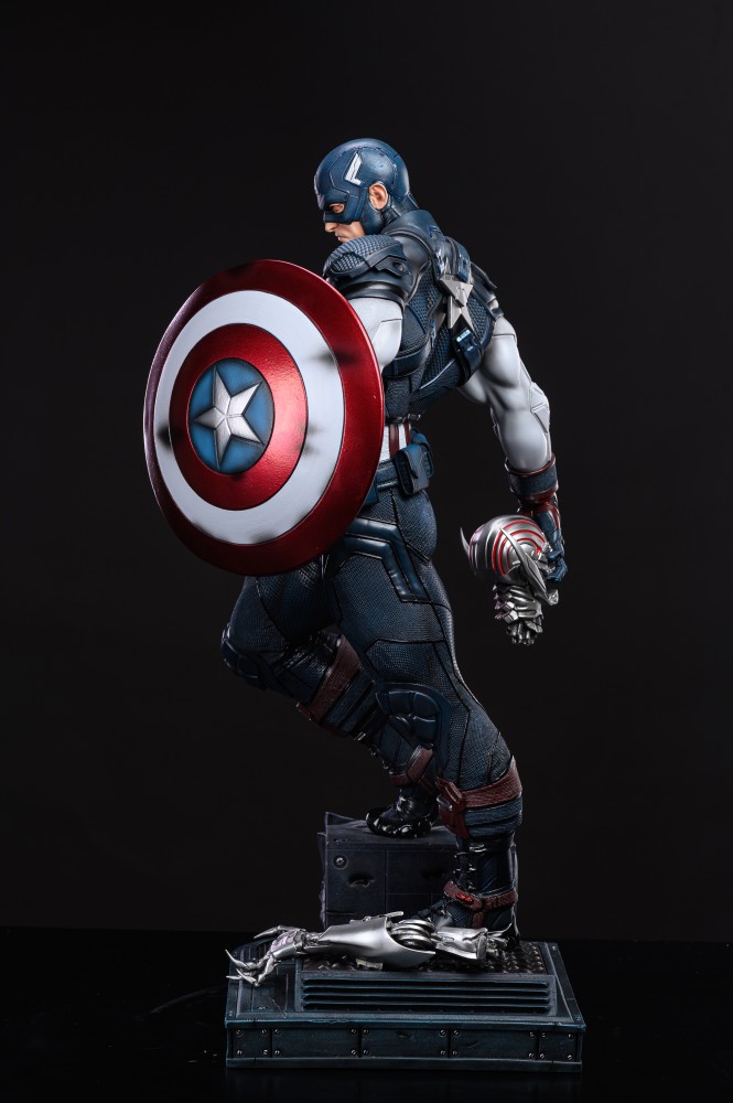 In stock Polystone Captain America 1/4 statue Avengers: Endgame Head carving painting
