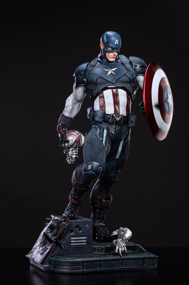 In stock Polystone Captain America 1/4 statue Avengers: Endgame Head carving painting