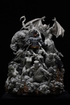 In stock  Private custom Batman David Finch Sanity Smoke B/W Polystone Statue