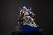 In stock Private Custom white Doctor Doom throne 1/4 Scale Ploystone Statue-NEW