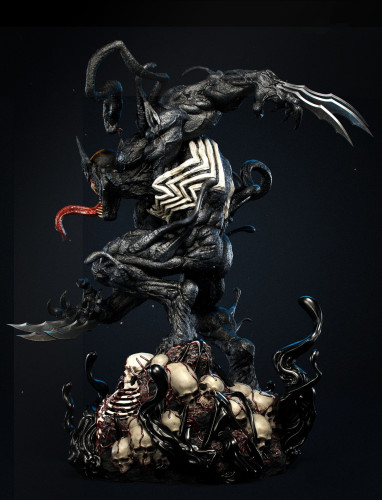 In stock  Private custom Marvel Venom Wolverine 1/4 scale Polystone statue figure
