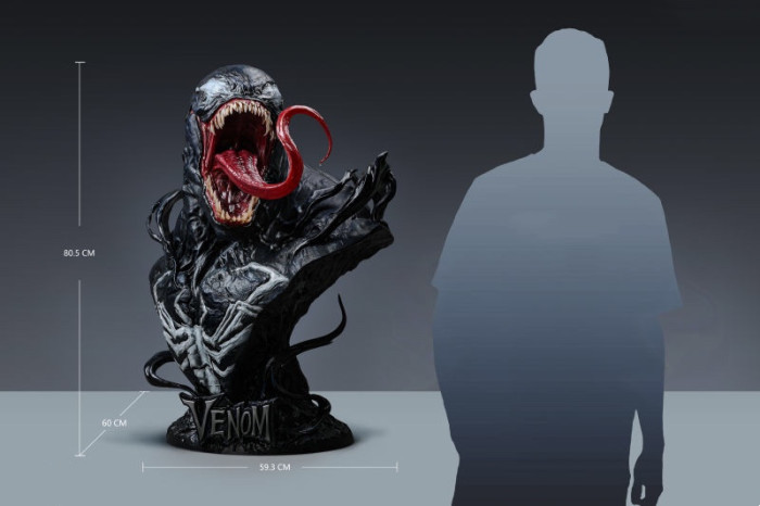 In stock  Marvel venom 1/1  Scale bust Polystone Resin Statue figure