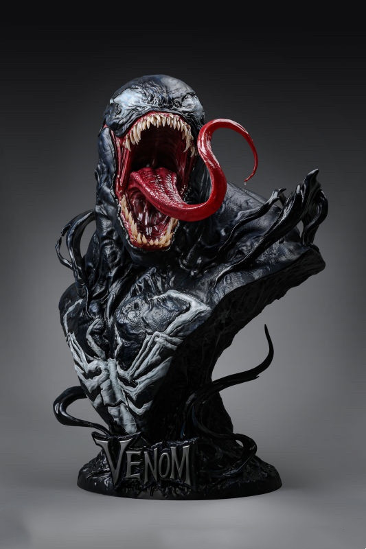In stock  Marvel venom 1/1  Scale bust Polystone Resin Statue figure