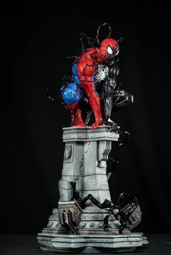 pre order Private Custom Venom Black Spider-Man 1/4 Ploystone Statue 