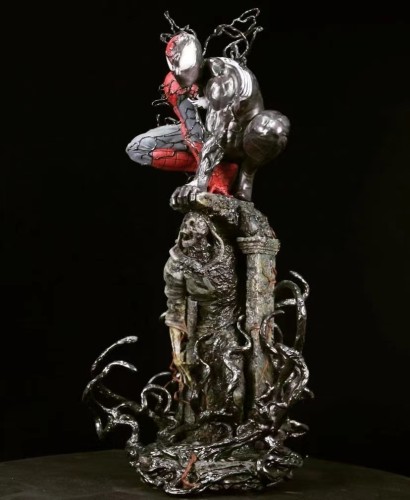 PRE ORDER Private Custom Venom Black Spider-Man 1/4 Ploystone Statue