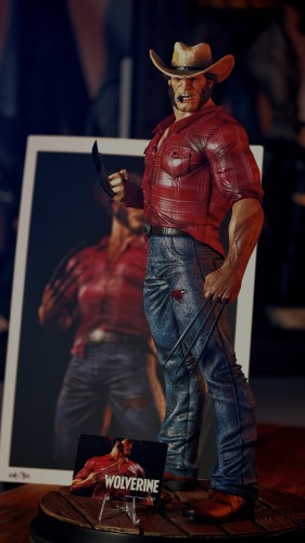 In stock Marvel X-Men SDZ studio Wolverine Logan 1/4 Scale Statue Polystone figure 2PCS Head sculpt