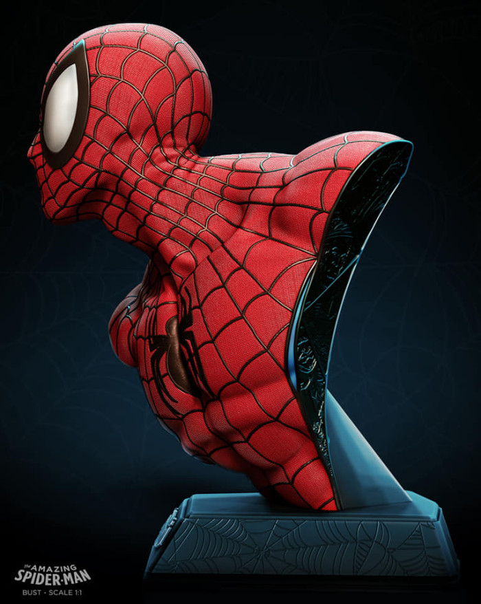 PRE ORDER Private Custom NMK spiderman Spider-Man 1/1 Scale bust Polystone Statue 