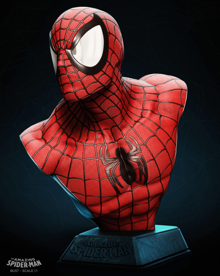 PRE ORDER Private Custom NMK spiderman Spider-Man 1/1 Scale bust Polystone Statue 