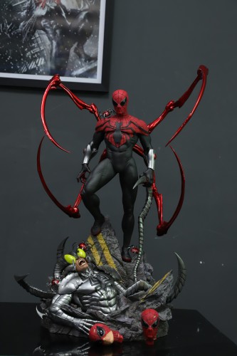 In stock  Private Custom Marvel DXG Spider-Man Superior spider man1/4 Ploystone Statue