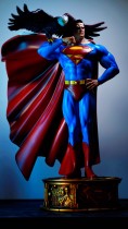 In Stock DC Tribute to the classic look Superman 1/4 scale Polystone statue 2 PCS head carving