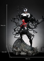 PRE ORDER Private Custom SpiderMan Venom 1/4 Scale Polystone Statue Symbiote Transformation 