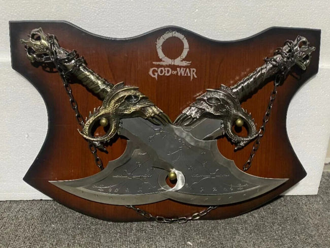 God of War Cosplay Kratos's Blades Of Chaos 1:1 life Size all-metal Weapon model