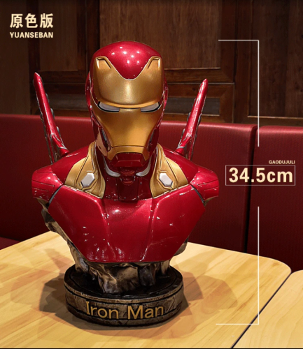 In stock Marvel Avengers MK50 Iron Man Mark50 1:2 bust Resin statue figure-NEW