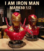In stock Marvel Avengers MK50 Iron Man Mark50 1:2 bust Resin statue figure-NEW