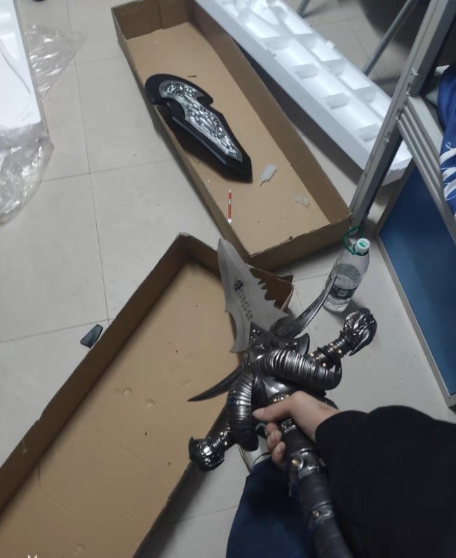 World of Warcraft Frostmourne 1:1 all-metal Cosplay collection 122CM-6.5KG-2.0