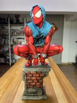 In Stock Spider-Man Private Custom Scarlet Spider 1/4 Ploystone Statue