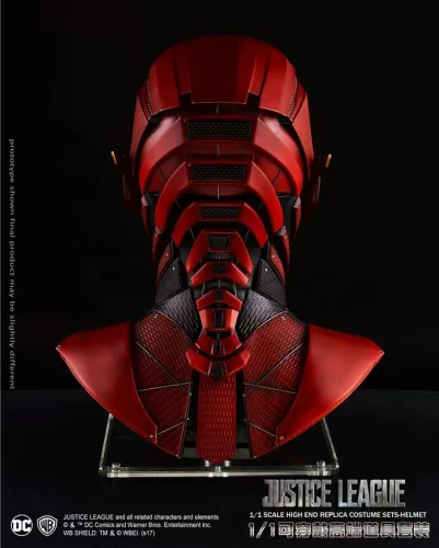 DC Justice League Cosplay The Flash Wearable Mask 1:1 Helmet Halloween Prop Gift