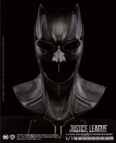 DC Justice League Cosplay Batman Wearable Mask 1:1 Helmet Halloween Prop Gift