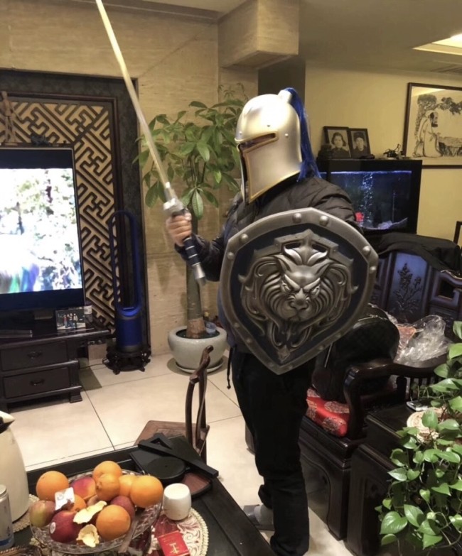 Stormwind City Soldier Sword shield spear helmet 1:1 Cosplay World of Warcraft