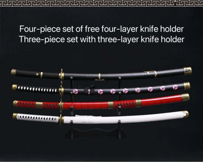 One Piece Roronoa Zoro Sword All Metal Wado Ichimonji Sandai Kitetsu Enma Shusui Yubashiri