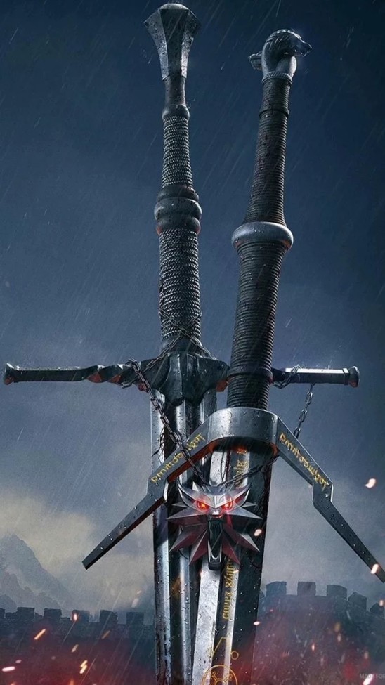 The Witcher Geralt Gwynbleidd Cirilla Sword All Metal Sword The Wither Cosplay