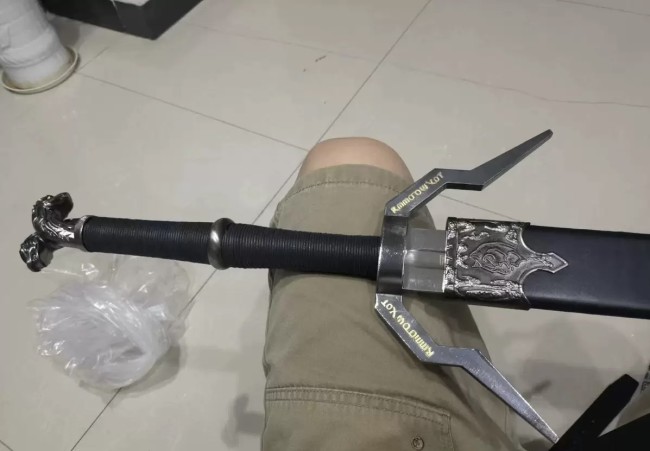The Witcher Geralt Gwynbleidd Cirilla Sword All Metal Sword The Wither Cosplay